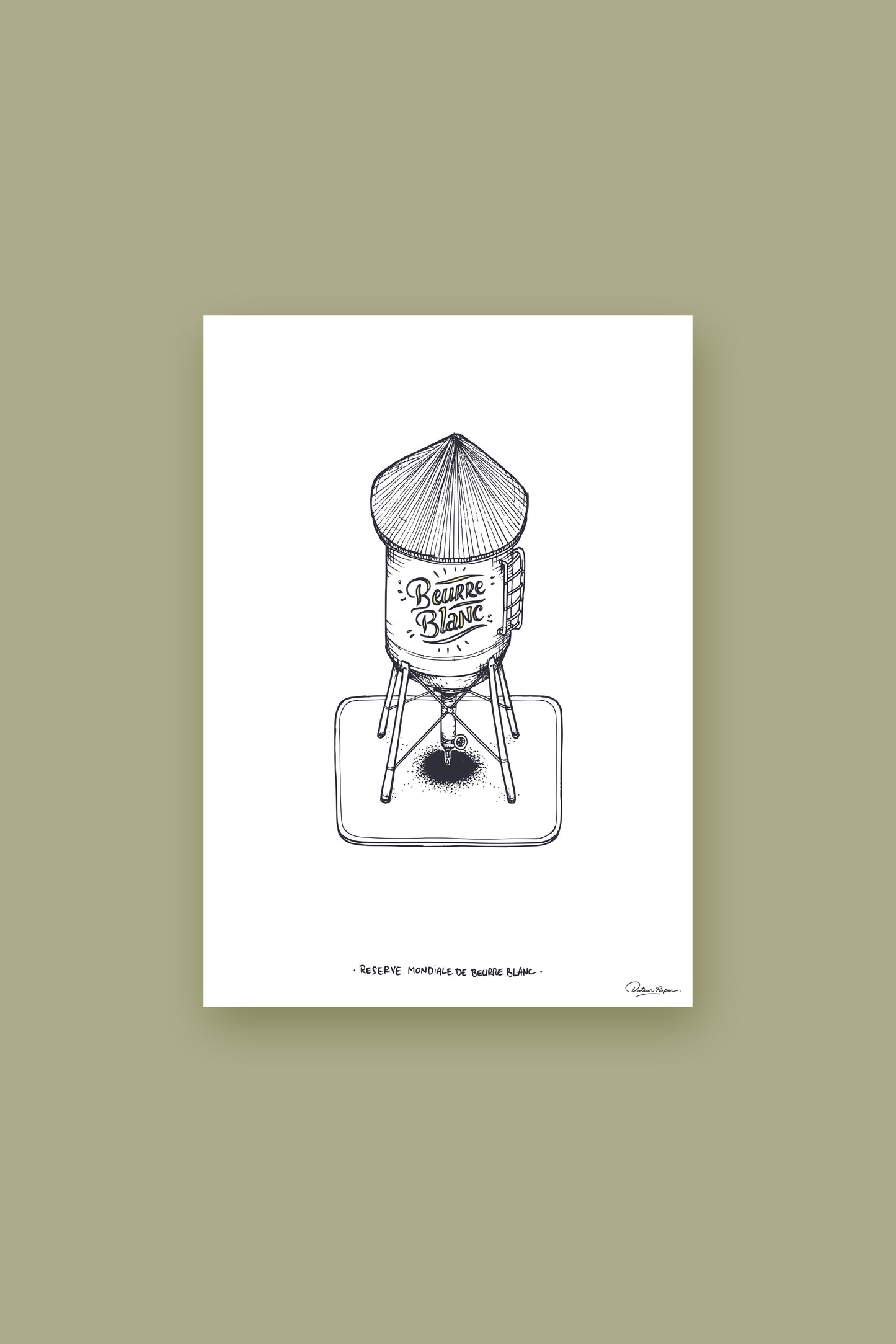 Affiche Beurre Blanc - Les Buldingz de Nantes City