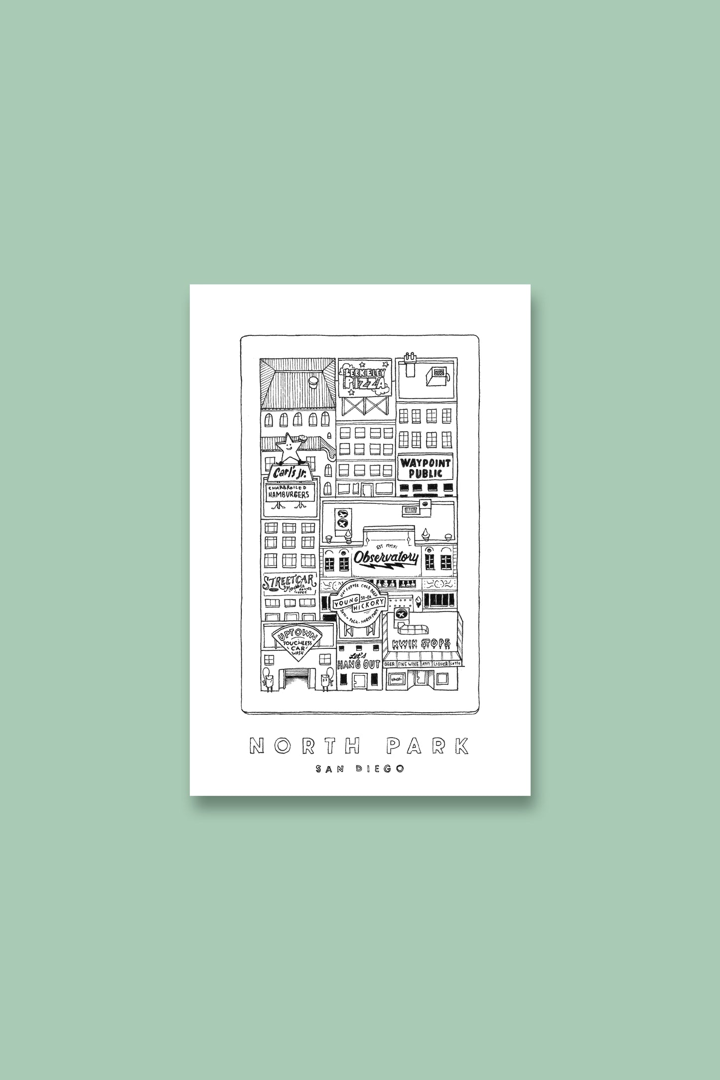 Cartes postales quartiers San Diego