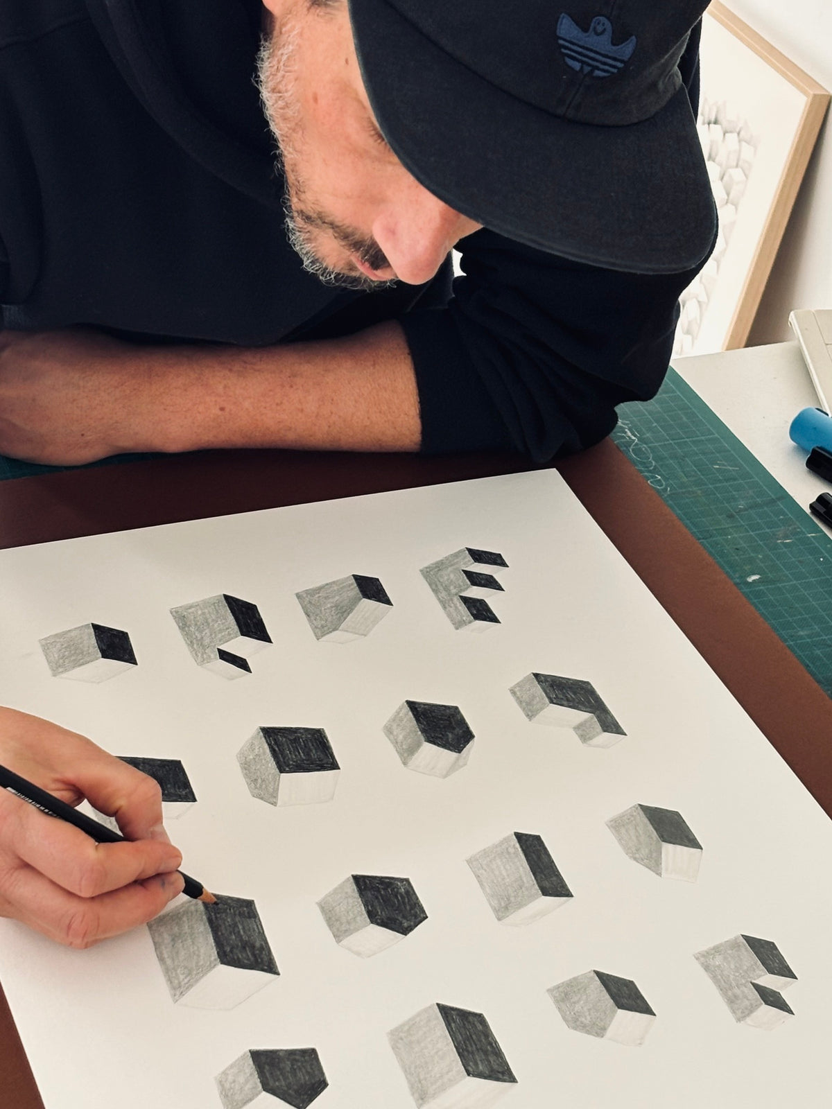 Oeuvre originale sur papier - INVENTAIRE - STRATA / Fragment 01