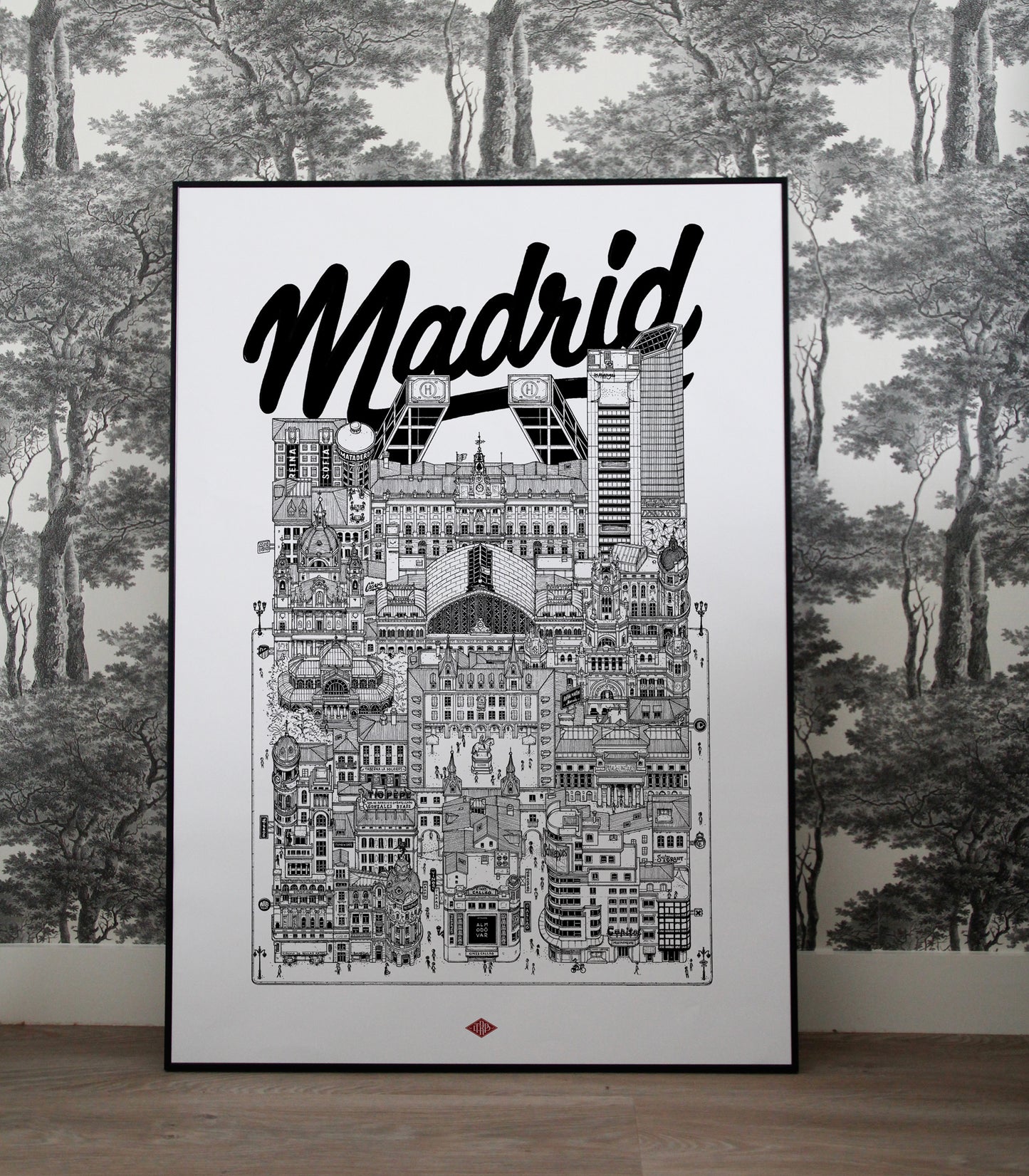 Affiche Madrid - Docteur Paper
