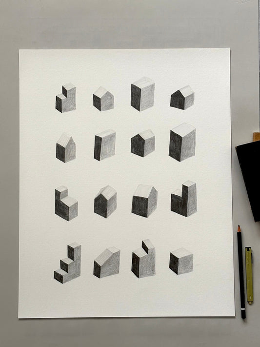 Oeuvre originale sur papier - INVENTAIRE - STRATA / Fragment 01