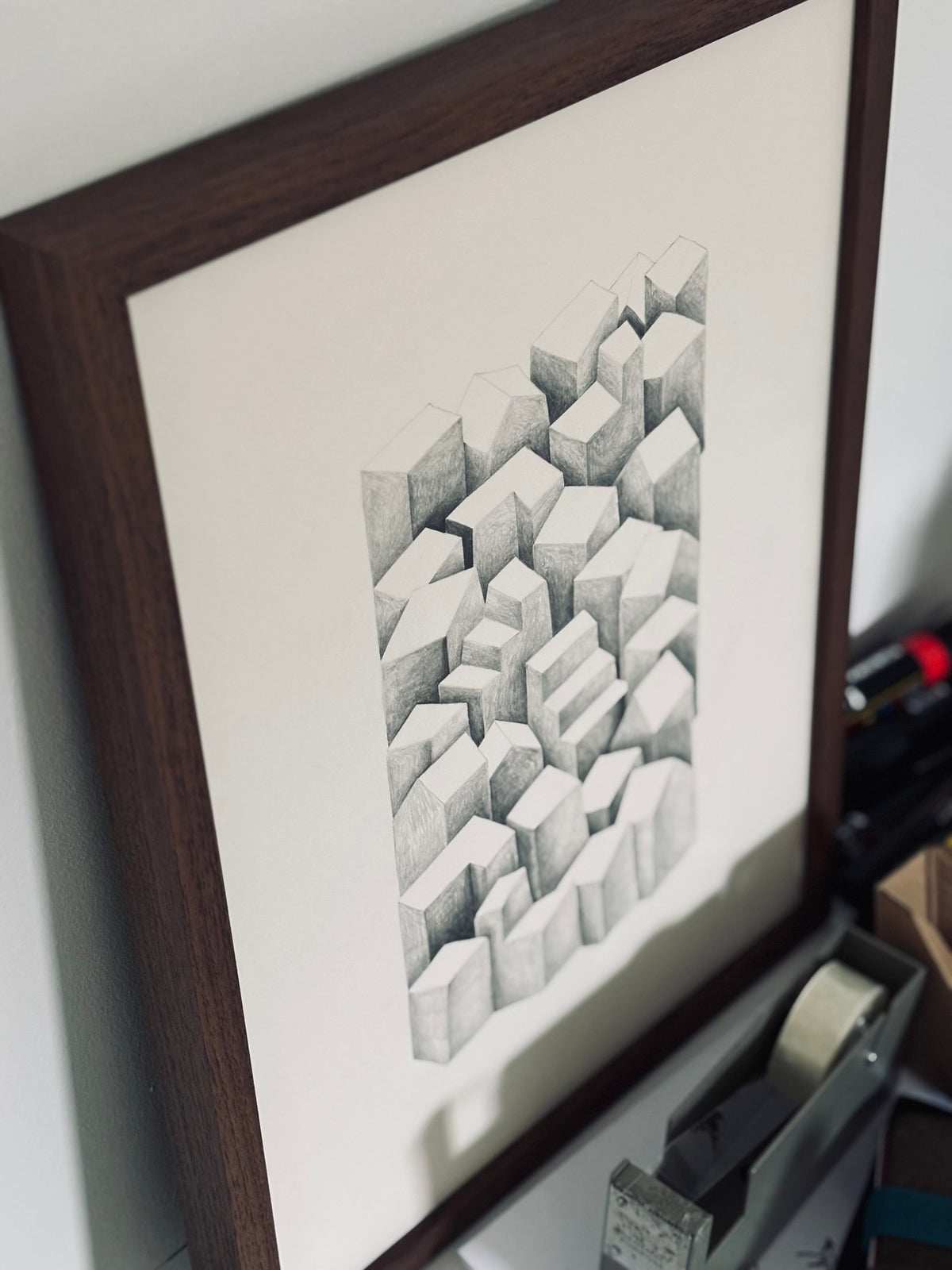 Oeuvre originale sur papier  - STRATA / Insula 02