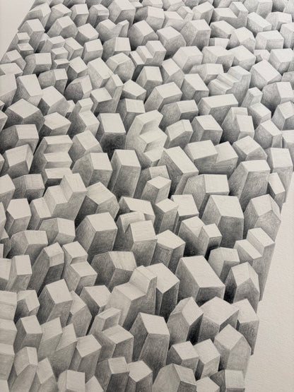 Oeuvre originale sur papier  - STRATA / Urbs 01