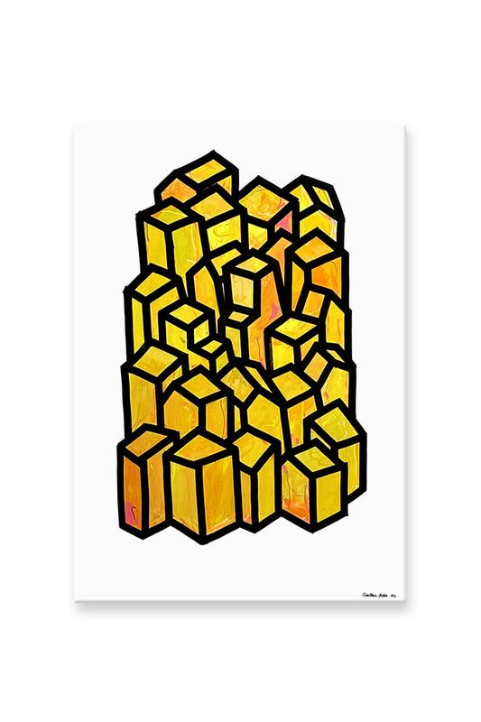Toile - Villages JAUNE#01