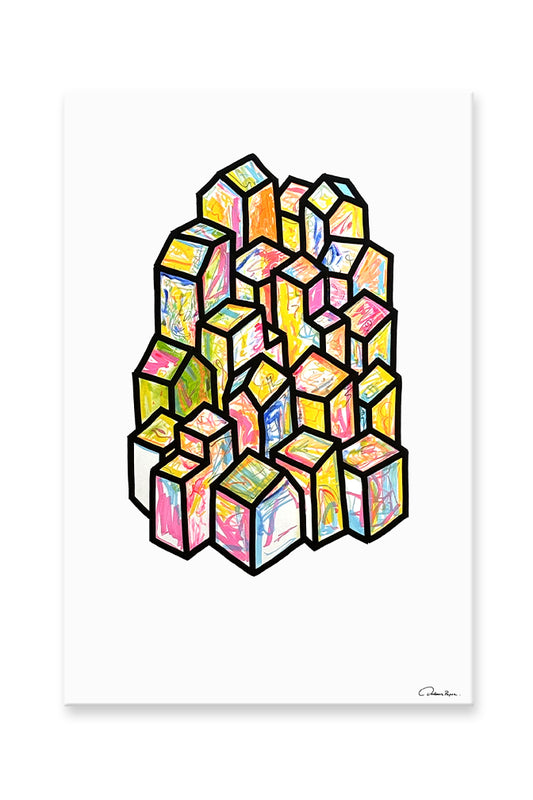 Toile - Villages POLYCHROME#202
