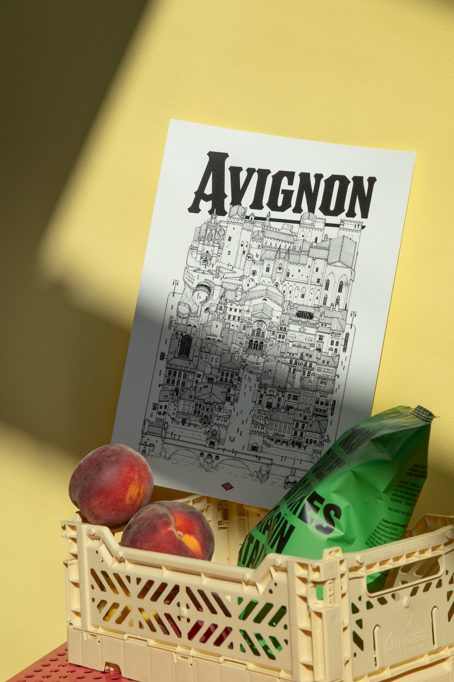 Affiche ville Avignon - Docteur Paper