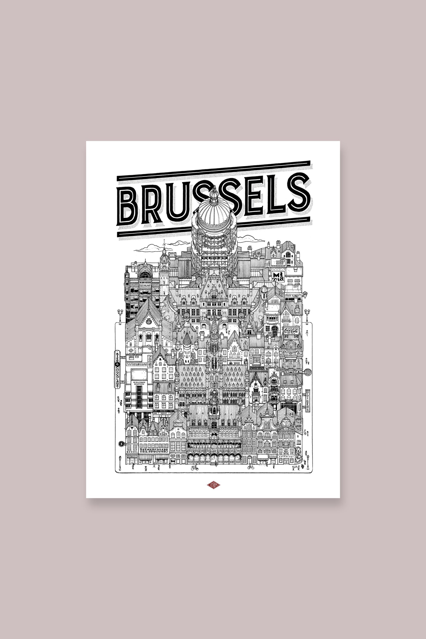 Affiche Bruxelles - Docteur Paper
