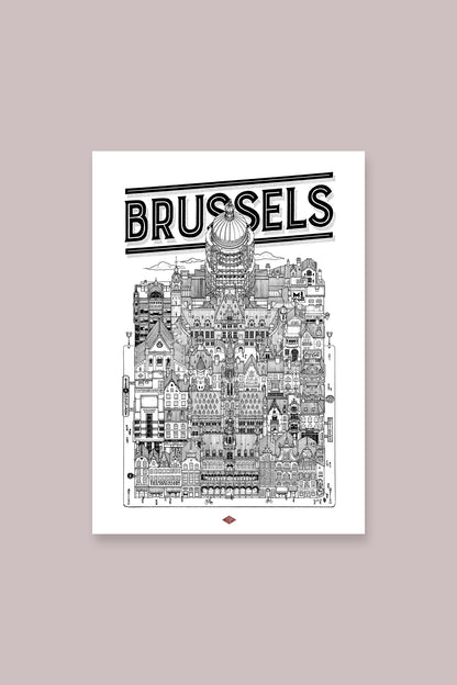 Affiche Bruxelles - Docteur Paper