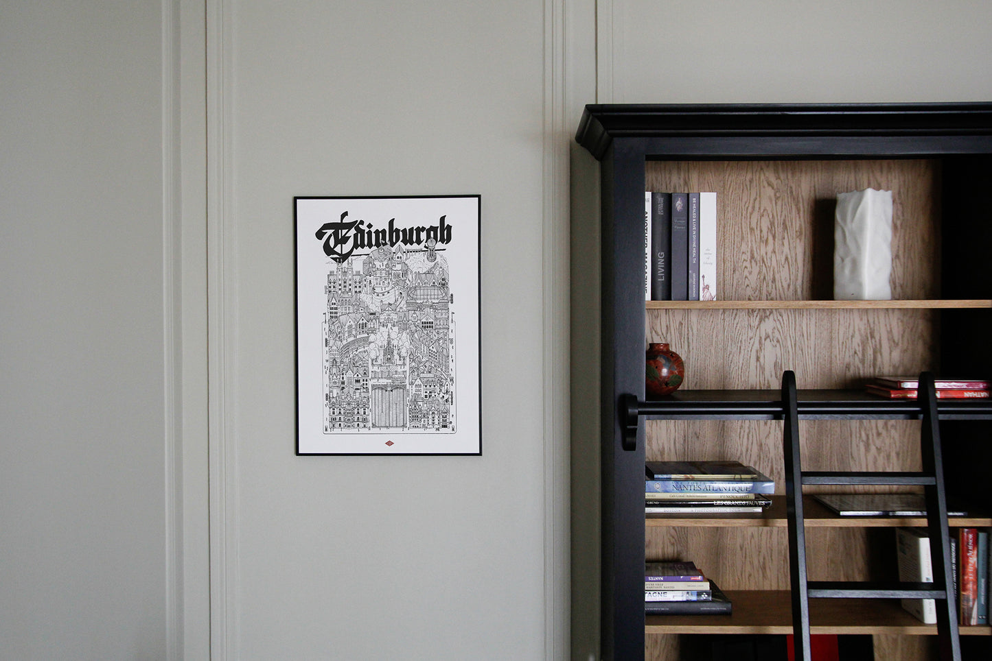 Affiche ville Édimbourg – Illustration de ville - Docteur Paper