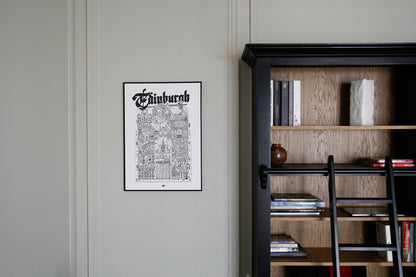 Affiche ville Édimbourg – Illustration de ville - Docteur Paper