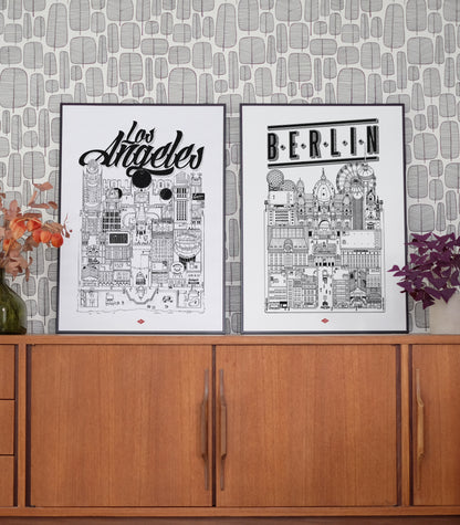 Affiche Los Angeles - Docteur Paper