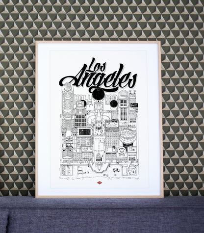 Affiche Los Angeles - Docteur Paper
