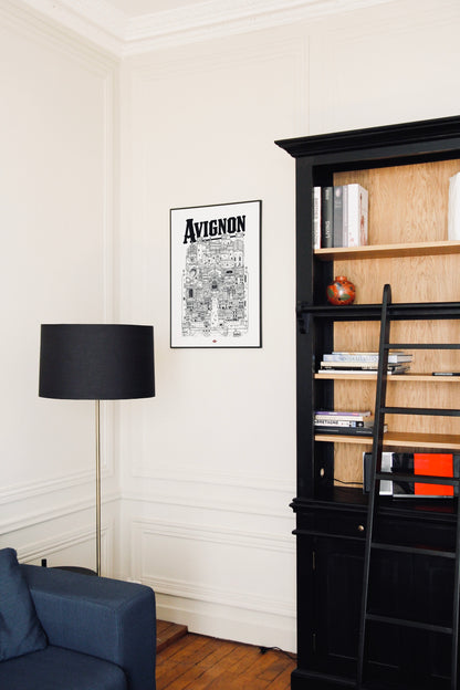 Affiche ville Avignon - Docteur Paper