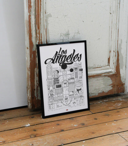 Affiche Los Angeles - Docteur Paper