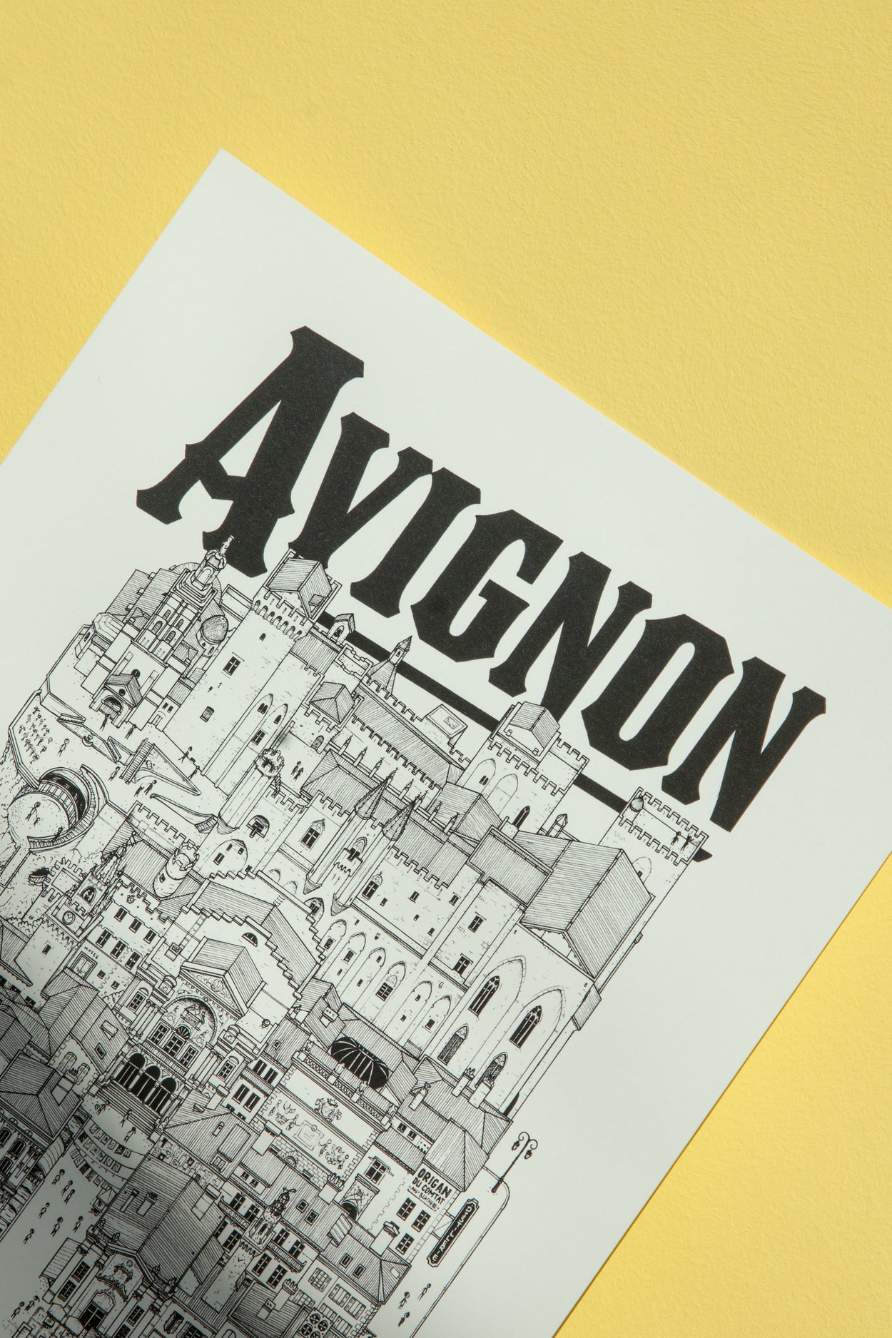 Affiche ville Avignon - Docteur Paper