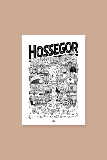 Affiche Hossegor - Docteur Paper