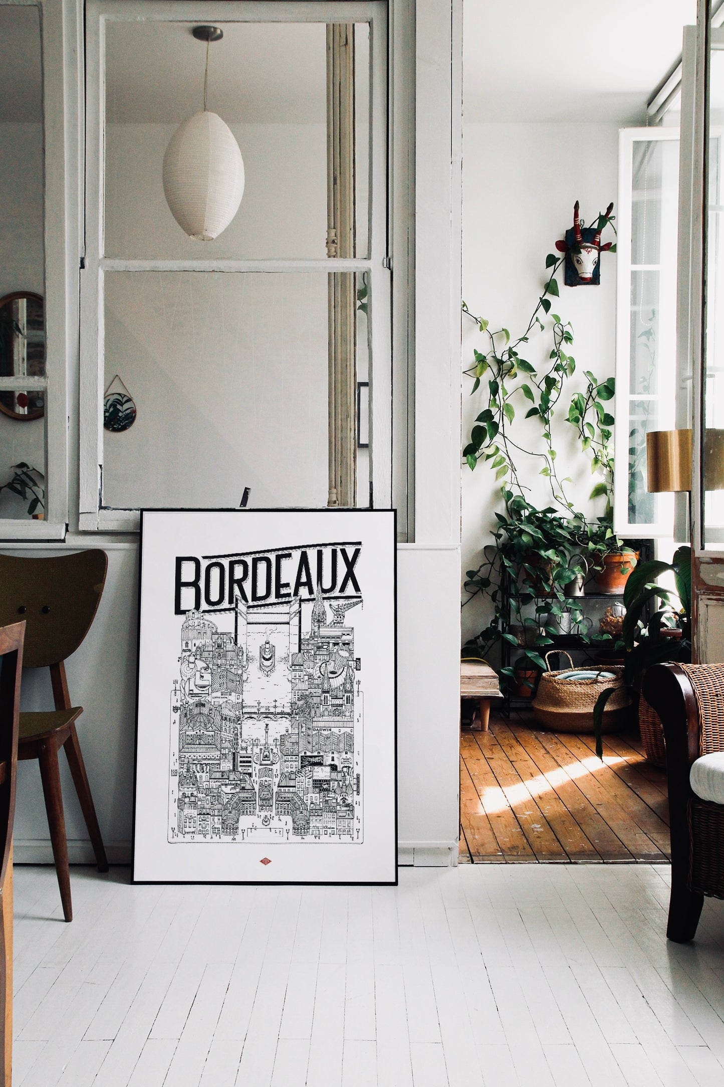 Affiche Bordeaux illustrée – Illustration de la ville - Docteur Paper