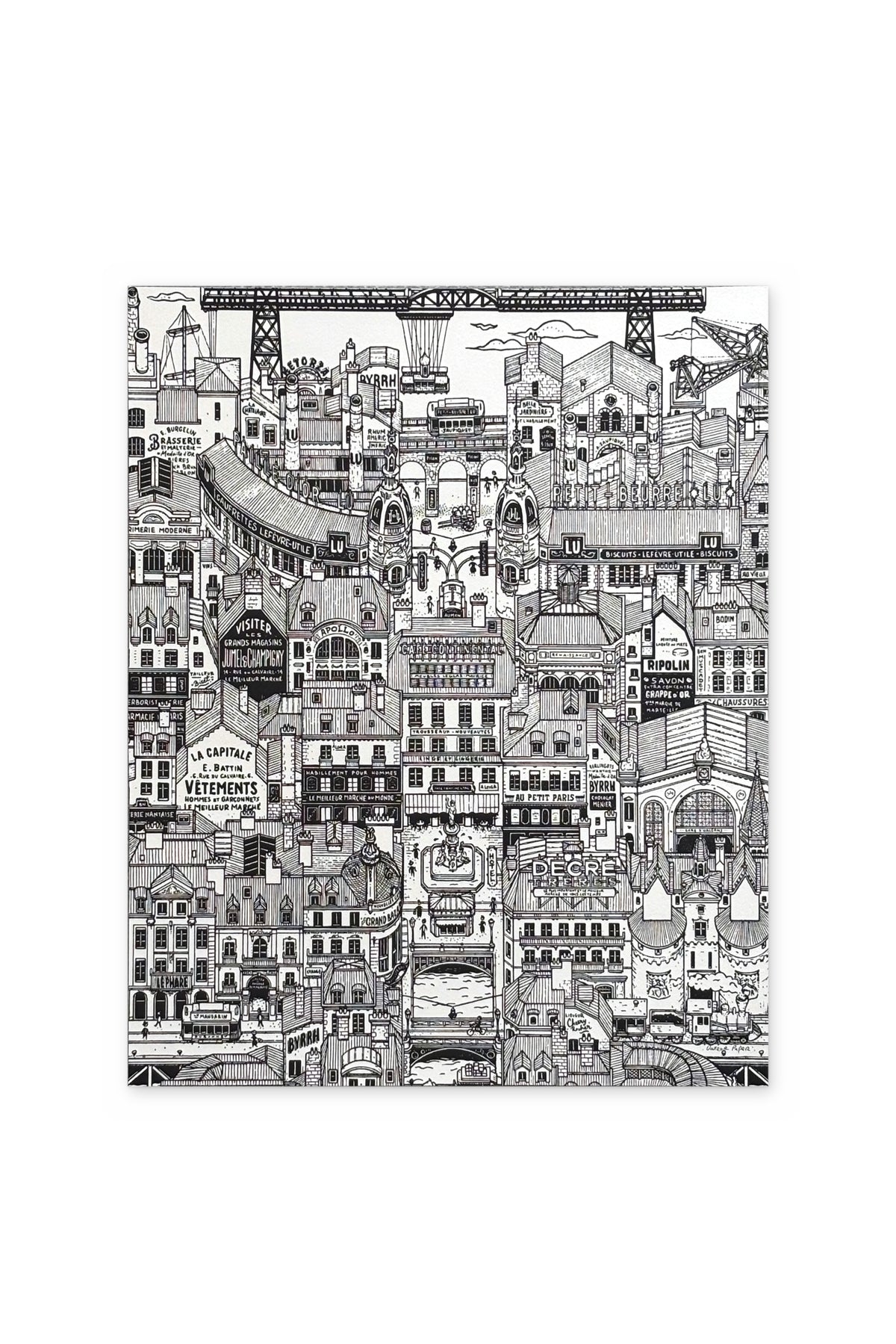 Letterpress Nantes 1900 - édition limitée