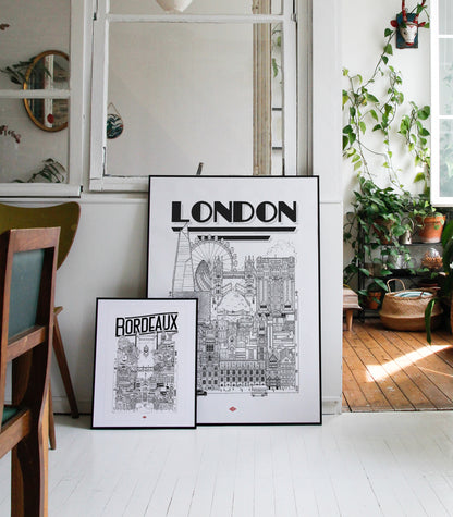 Affiche Londres - Docteur Paper