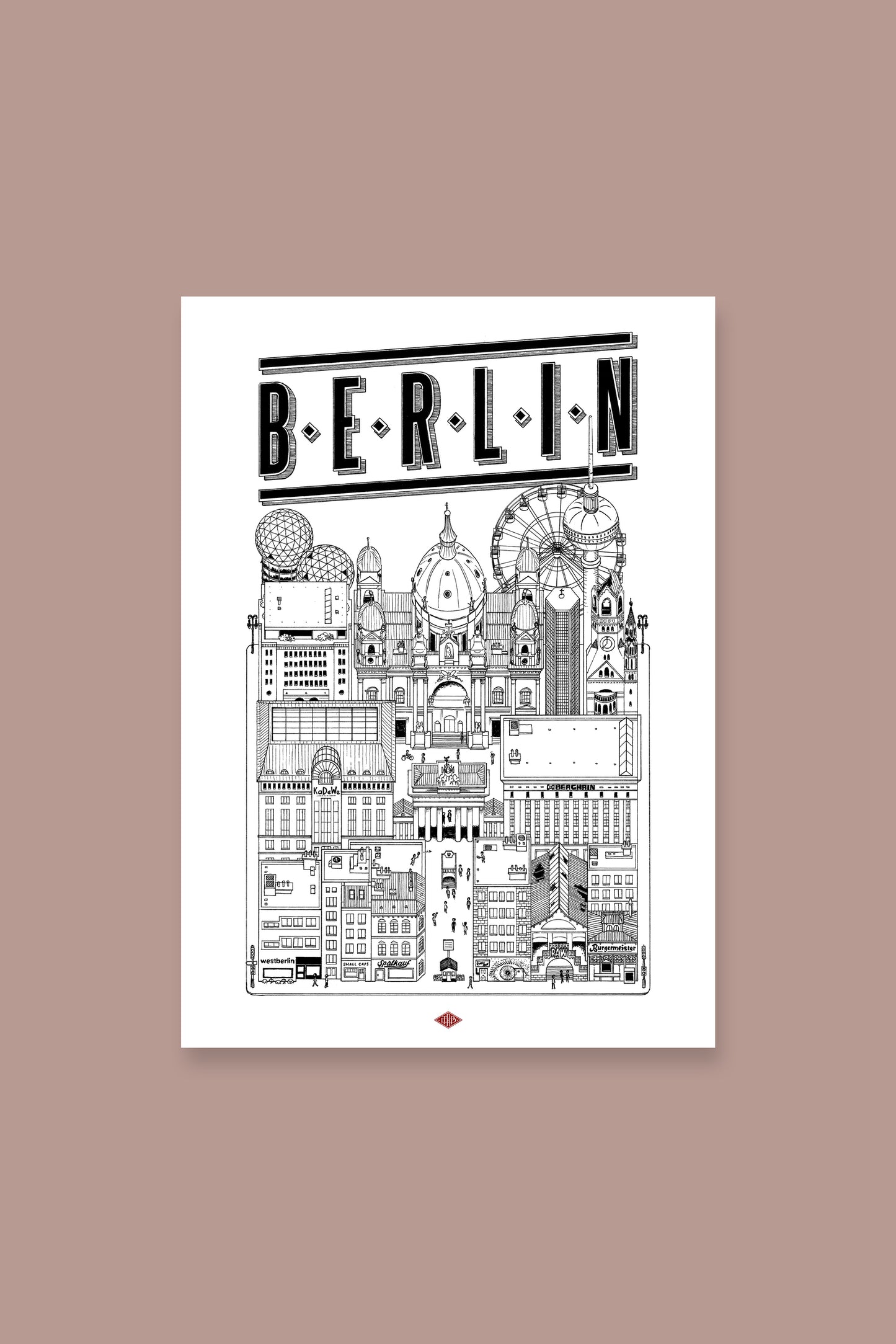 Affiche Berlin - Docteur Paper