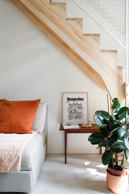 Affiche Amsterdam illustrée – Illustration de la ville - Docteur Paper