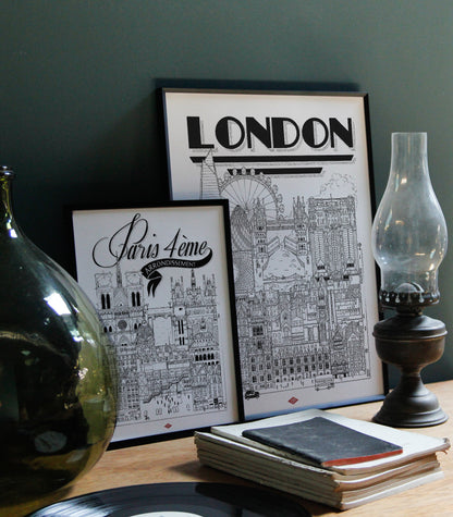 Affiche Londres - Docteur Paper