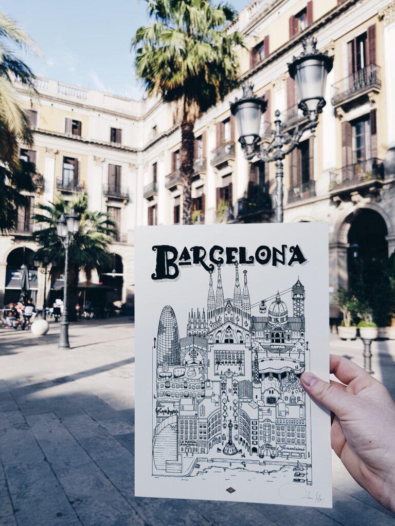 docteur-paper-travel-with-me-affiche-barcelone-voyage
